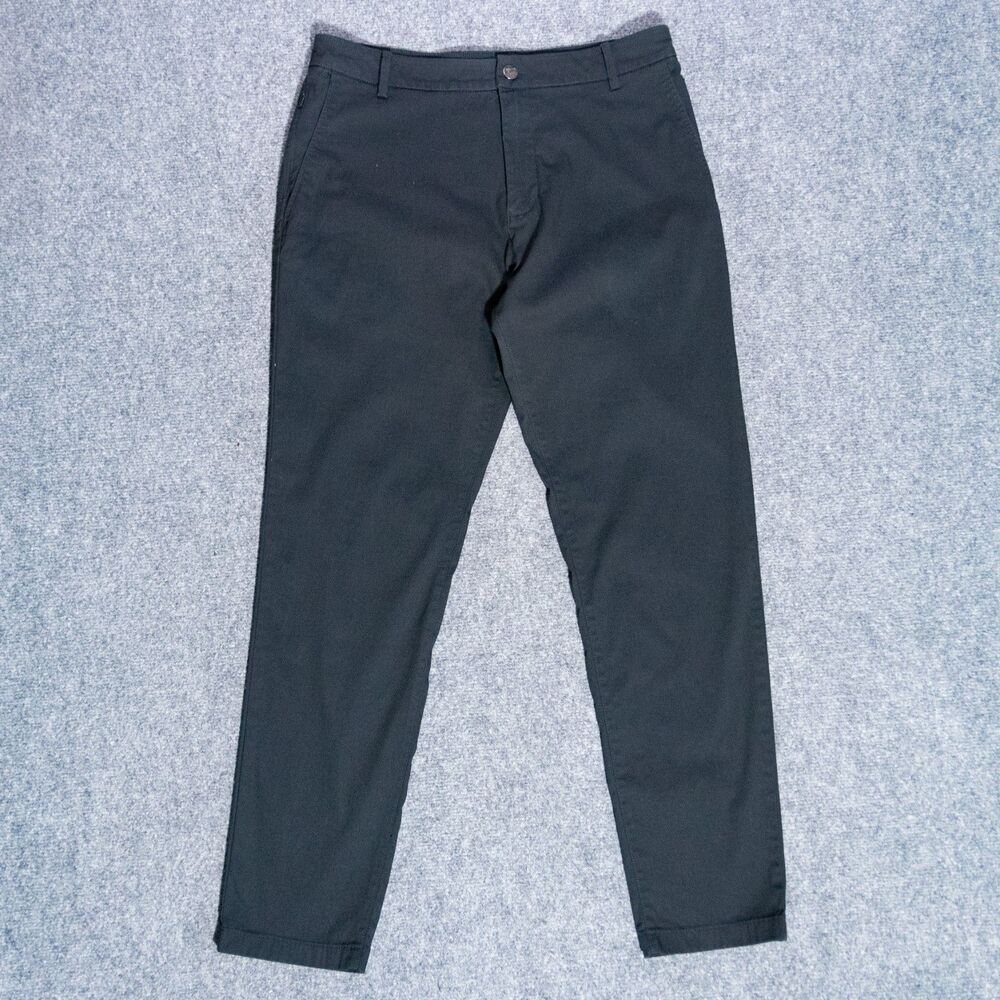 Birddogs Chino Pants Men's 32x29 Black Lined Performance Stretch Golf Preppy